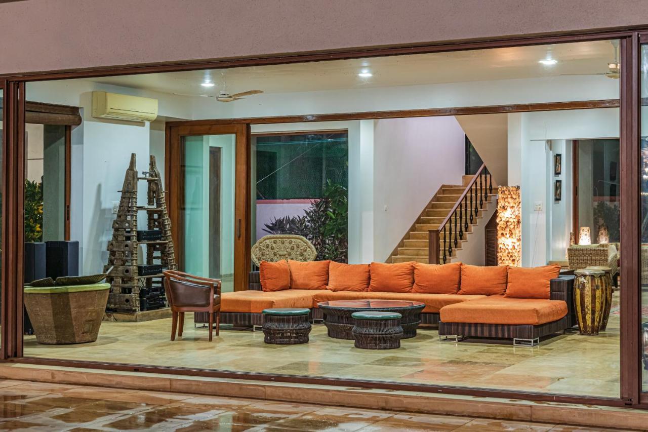 Saffronstays Casa Del Palms, Alibaug - Luxury Pool Villa With Chic Interiors, Alfresco Dining And Island Bar アリバグ エクステリア 写真