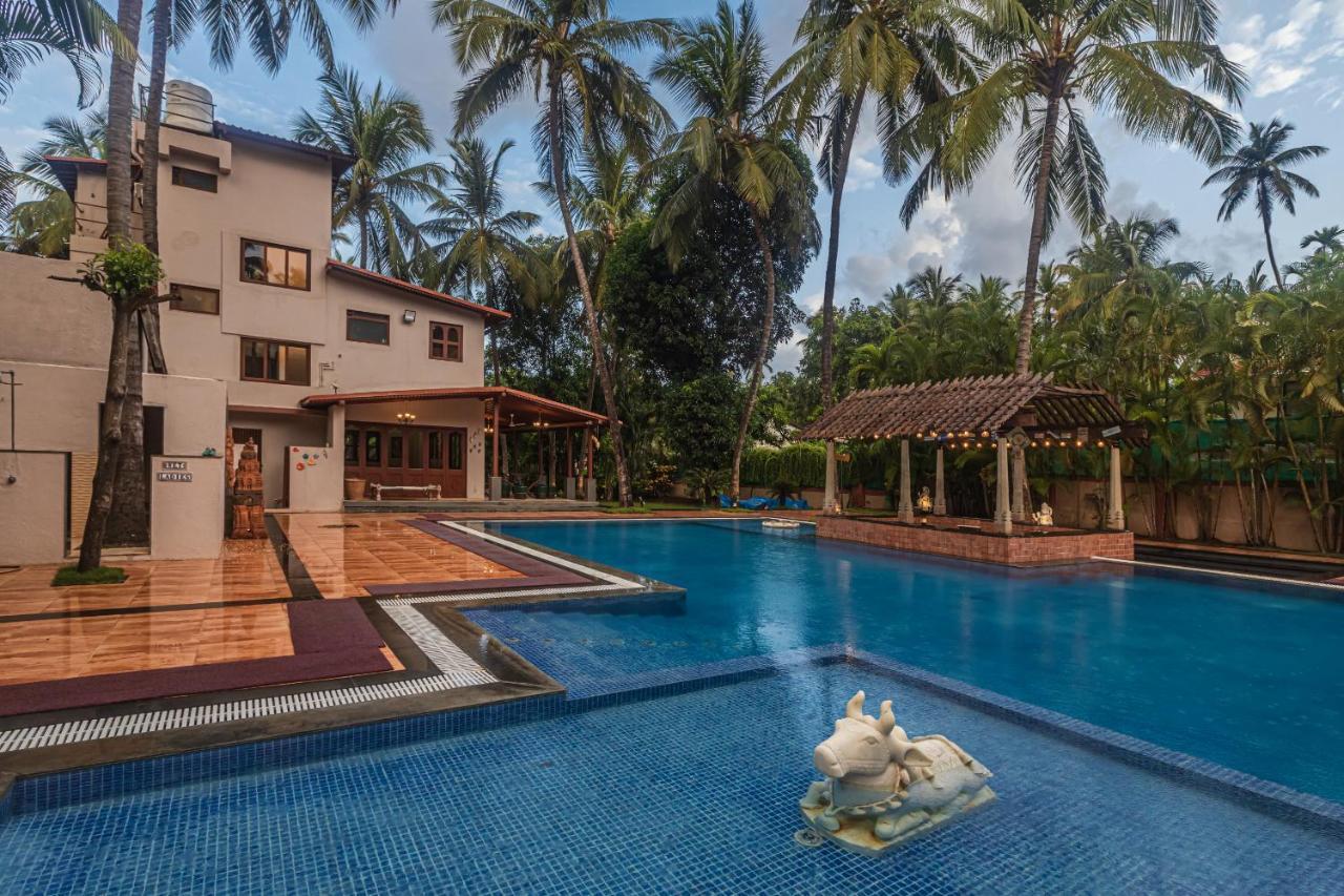 Saffronstays Casa Del Palms, Alibaug - Luxury Pool Villa With Chic Interiors, Alfresco Dining And Island Bar アリバグ エクステリア 写真